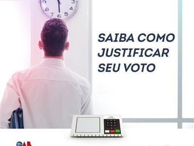 Foto da Notícia: Não pode participar da eleição? Saiba como justificar a ausência