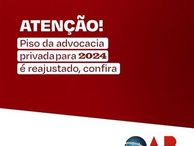 Foto da Notícia: OAB-MT divulga piso salarial da advocacia para 2024